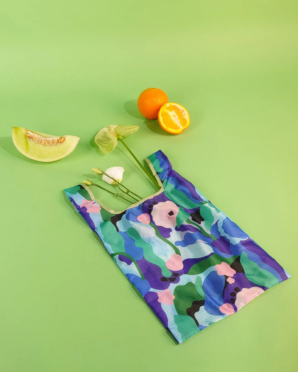 THE SOMEWHERE CO - SMALL REUSABLE SHOPPING BAG | HONEYDEW - Image 3