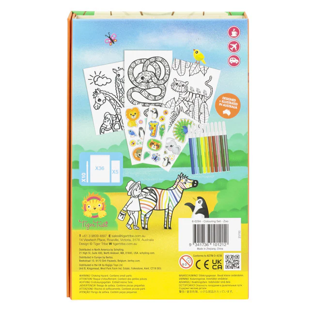 TIGER TRIBE - COLOURING SET | ZOO - Image 3