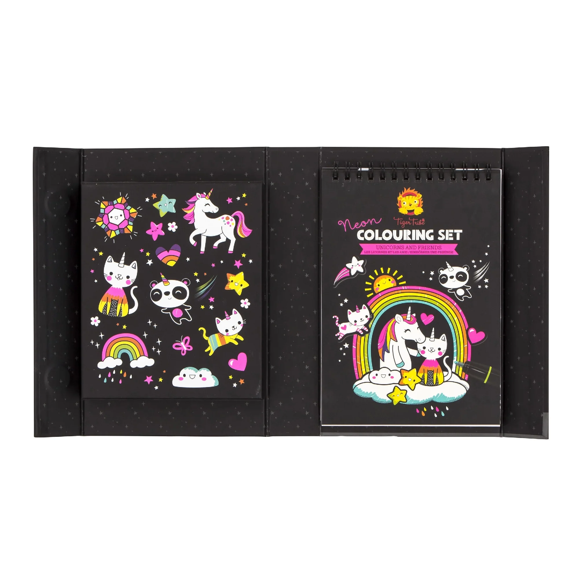 TIGER TRIBE - NEON COLOURING SET | UNICORNS AND FRIENDS - Image 3
