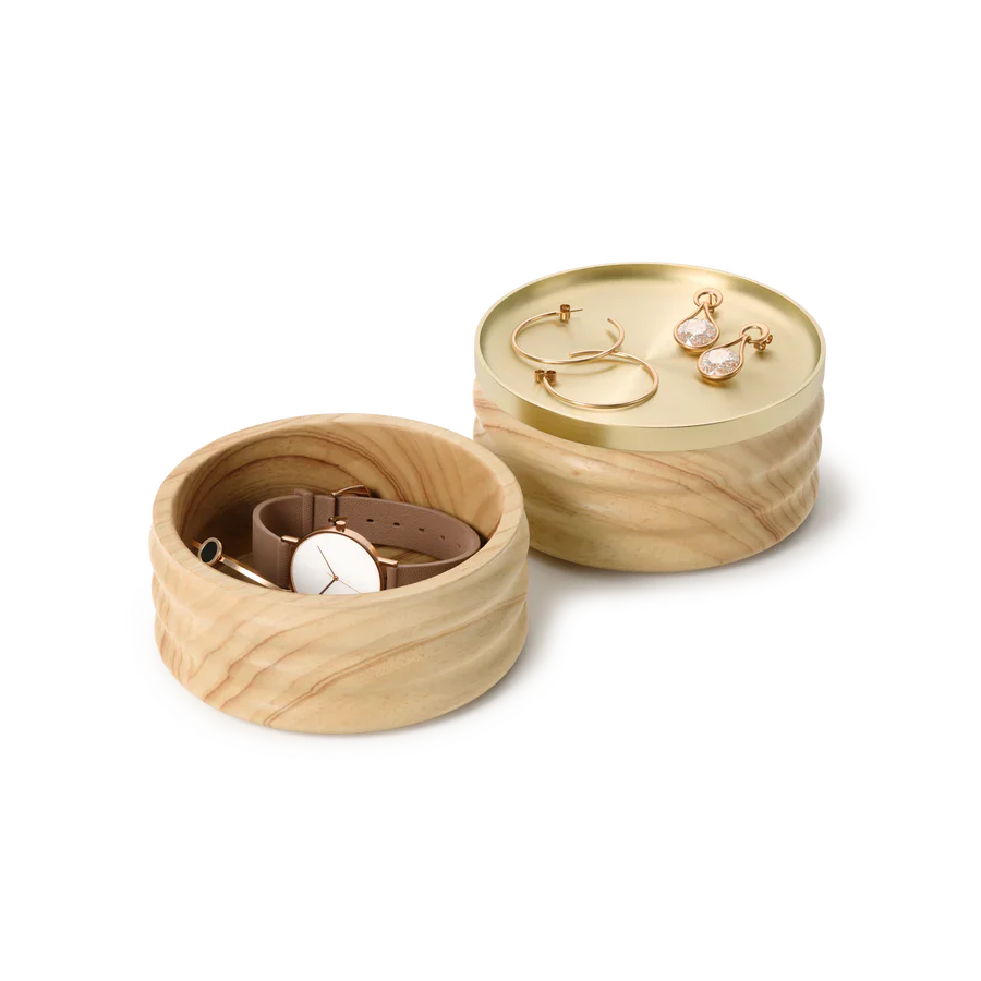 UMBRA - TESORA WOOD JEWELRY BOX | NATURAL - Image 3