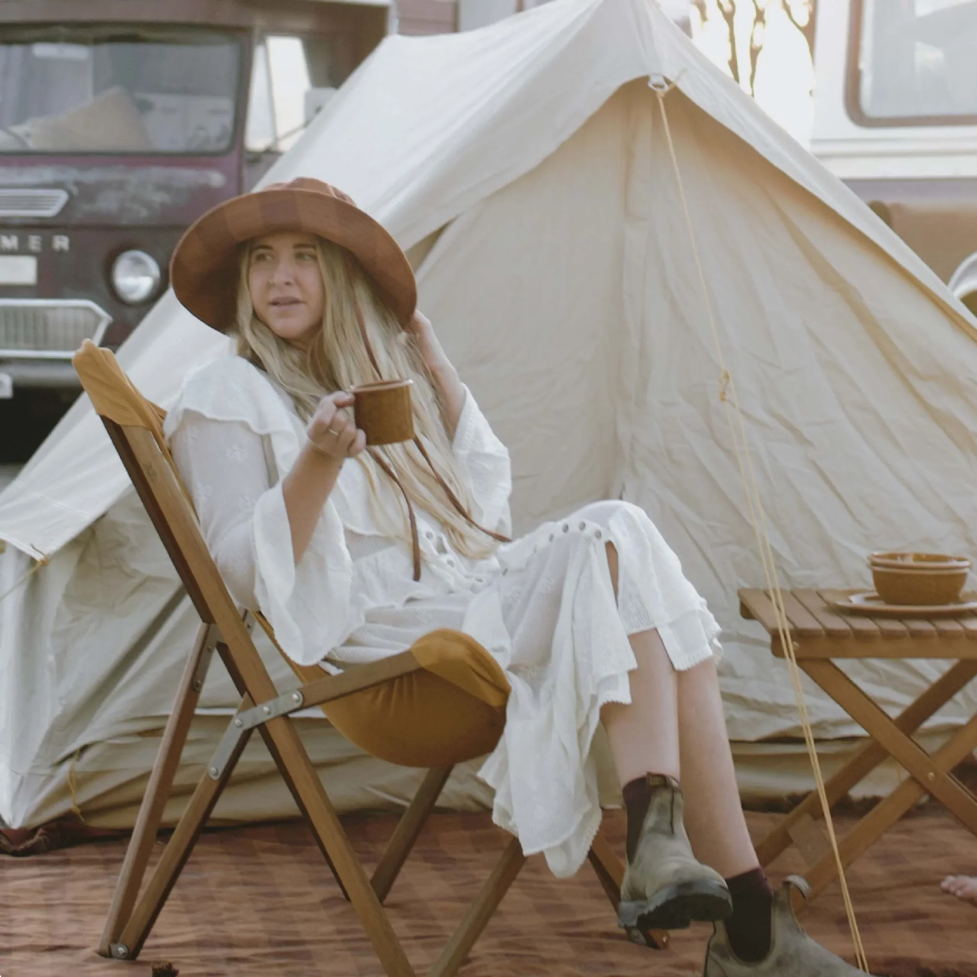 WILL + BEAR - CAMP BODHI CAROB | RECYCLED HEMP BUCKET HAT - Image 7